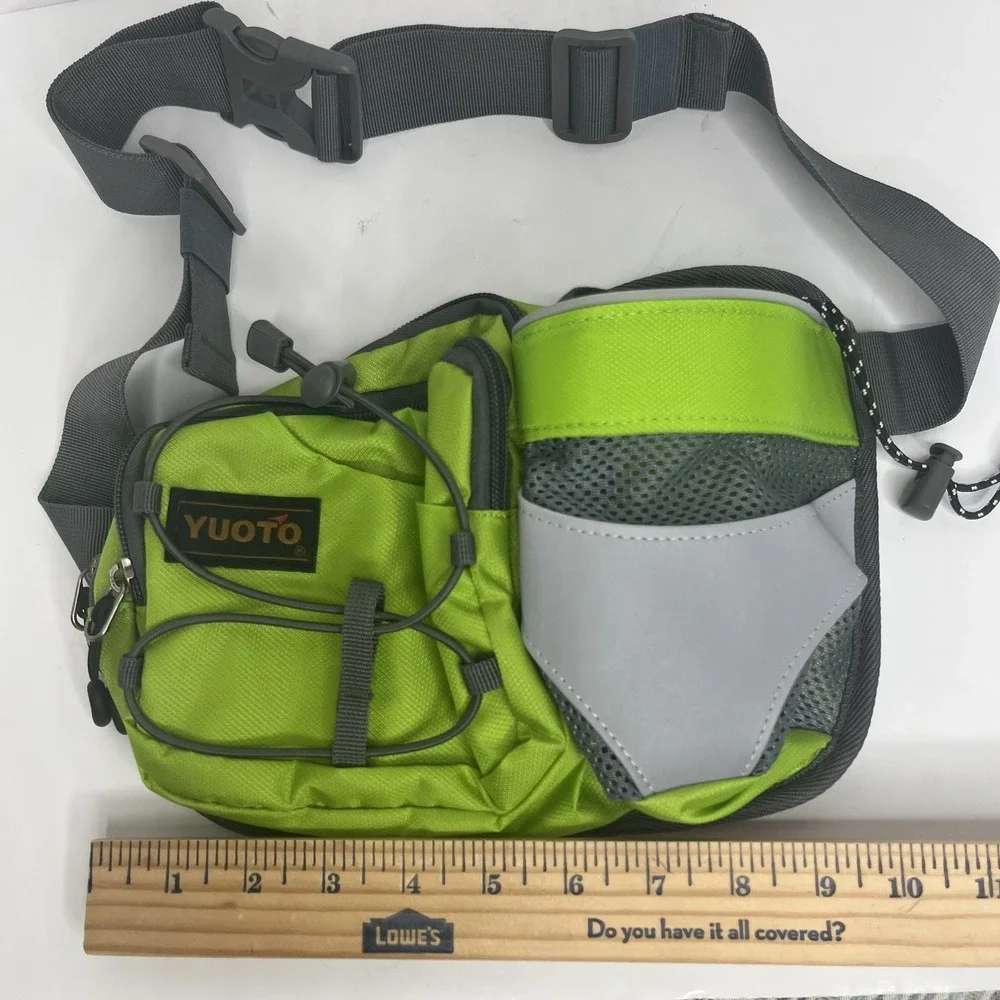 Waist Pack with Water Bottle Holder for Running‎ Walking Hiking Fanny Pack Neon